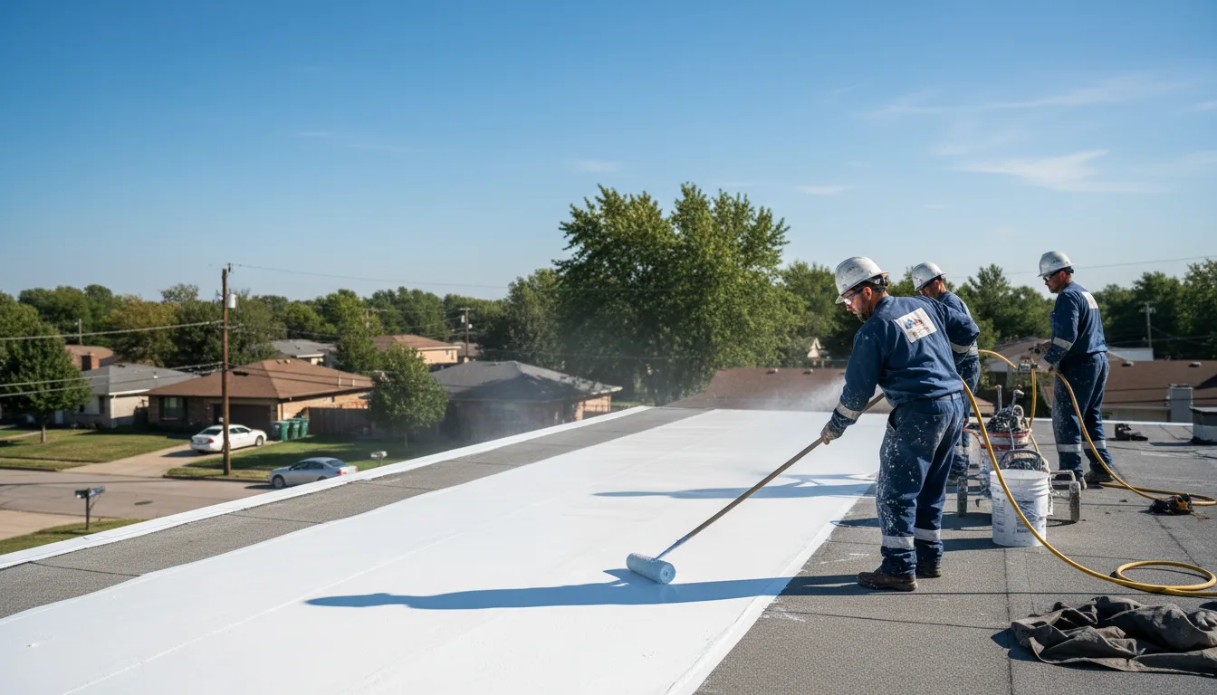 Commercial roof coating in Mentmore, NM near me